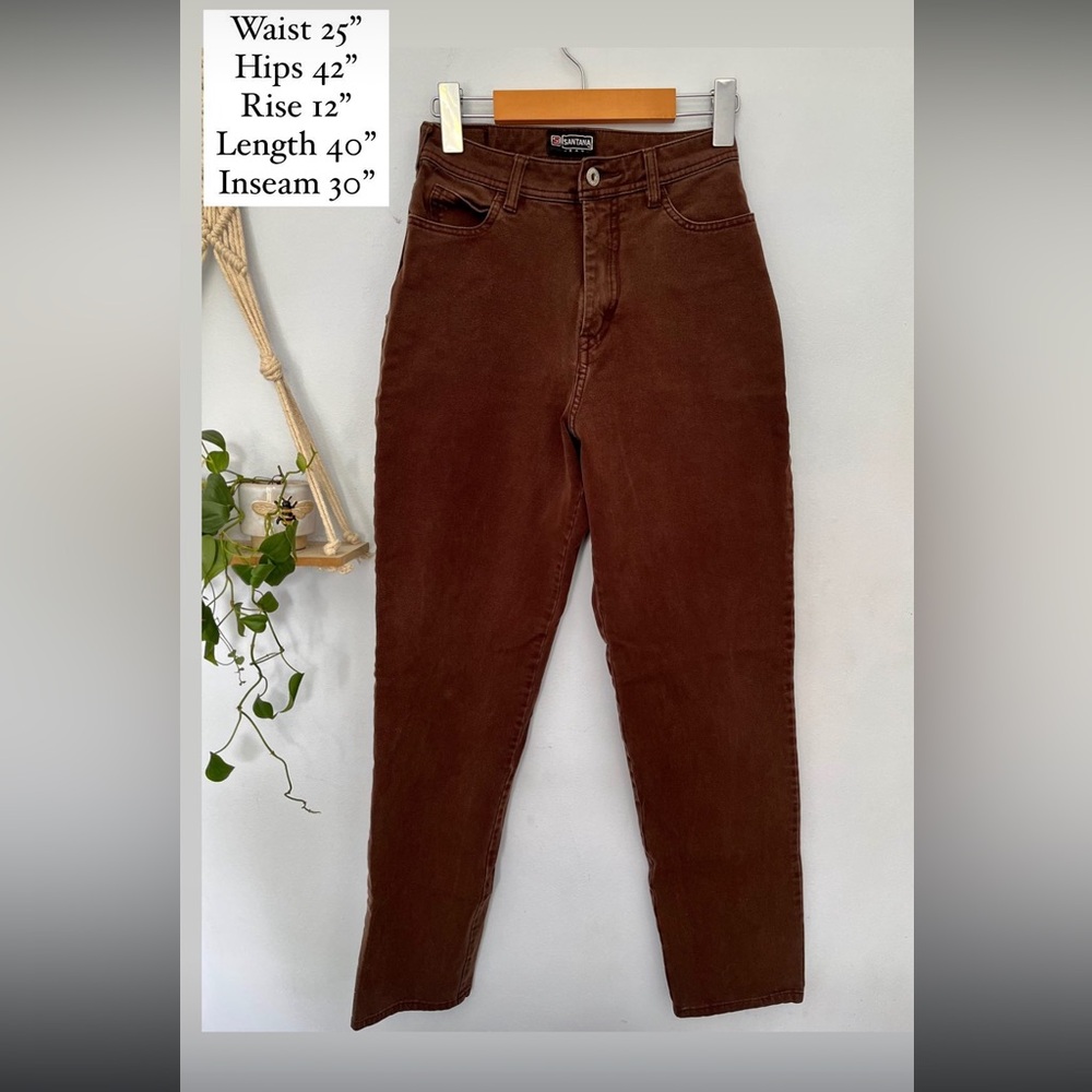 Santa Barbara Brown High Rise Women's Jeans